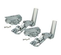vhbw 4x Charnière de porte compatible avec Siemens KI41RVFE0, KI41RAF30, KI41RNFF0, KI41FAF30, KI41R2FE1 réfrigérateur - Kit réparation