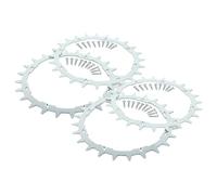vhbw 4x Crampon compatible avec Flymo 1200 robot tondeuse - acier inox, 24 dents, vis incluses