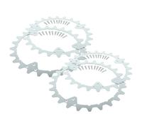 vhbw 4x Crampon compatible avec Husqvarna Automower 450X, 550 robot tondeuse - acier inox, 24 dents, vis incluses