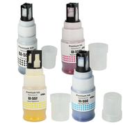vhbw 4x Encre de recharge compatible avec Canon MAXIFY GX 2050, GX 2040, GX 1050 imprimante - Kit de recharge cyan, magenta, noir, jaune, pigmentée