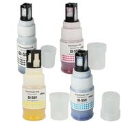 vhbw 4x Encre de recharge compatible avec Canon MAXIFY GX 2050, GX 2040, GX 1050 imprimante - Kit de recharge cyan, magenta, noir, jaune, pigmentée