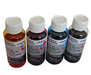 vhbw 4X Encre de Recharge Compatible avec Canon Pixma G4510, G4511 imprimante - Kit de Recharge Dye Cyan, Dye Magenta, Dye Noir, Dye Jaune