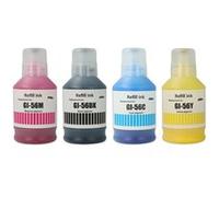 vhbw 4x Encre de recharge remplacement pour Canon 4432C001, GI-56BK, GI-56C, GI-56M imprimante - Kit de recharge cyan, magenta, jaune, noir, pigmentée G