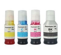 vhbw 4X Encre de Recharge Remplacement pour Canon GI-51M, GI-51Y, GI-61 imprimante - Kit de Recharge Dye Cyan, Dye Magenta, Dye Noir, Dye Jaune