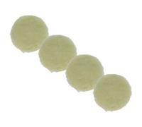 vhbw 4X Eponge de Polissage Compatible avec Bosch GEX 125-1 AE, PEX 220 A | pour PEX 300 AE ponceuses excentriques, à vibration - 12,5cm beige