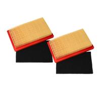 vhbw 4x filtre (2x préfiltre, 2x filtre à air) compatible avec Güde High-Wheeler GO/ON HW 5100 tondeuse à gazon - 14,5x 8,5 x 2,8cm