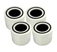 vhbw 4x Filtre à air compatible avec Levoit Core 300 RF, 300S, 300 purificateur - multicouches préfiltre + HEPA + charbon actif en nylon