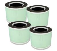 vhbw 4x Filtre à air compatible avec Renpho RP-AP088W purificateur - multicouches préfiltre + HEPA + charbon actif + toile filtrante