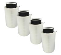 vhbw 4x Filtre à air compatible avec Xiaomi Mi Air Purifier Pro purificateur - multicouches préfiltre + HEPA + charbon actif