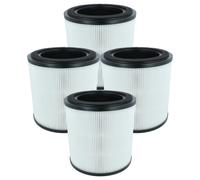 vhbw 4x Filtre à air remplacement pour Bosch 4062321717995, 7733702201 pour purificateur - multicouches préfiltre + HEPA + charbon actif