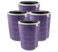 vhbw 4x Filtre à air remplacement pour Proscenic A9Mor pour purificateur - multicouches Préfiltre + HEPA(H13) + charbon actif + filtre Silver Ion