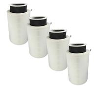 vhbw 4x Filtre à air remplacement pour Trebs 15679093 pour purificateur - multicouches préfiltre + HEPA + charbon actif