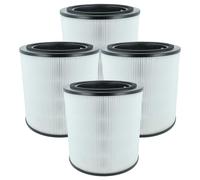 vhbw 4x Filtre à charbon actif compatible avec Bosch Air 4000 purificateur d'air - Filtre à air H13 noir / blanc