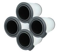 vhbw 4x Filtre à charbon actif compatible avec Bosch Air 6000 purificateur d'air - Filtre à air H13 noir / blanc