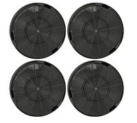 vhbw 4x Filtre à charbon actif compatible avec Franke Maris FMA 605 BK XS, Maris FMA 605 WH, Maris FMA 605 WH XS hotte aspirante - 19,6 cm