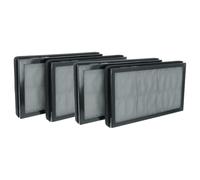 vhbw 4x Filtre à charbon actif compatible avec Kärcher AF 20 purificateur d'air - Filtre à air H13 noir