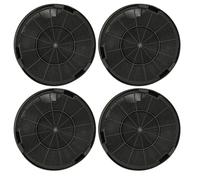 vhbw 4x Filtre à charbon actif remplacement pour Franke 112.0016.755, 6093021, 6093049, 1120157240, 1120169114 pour hotte aspirante - 19,6 cm