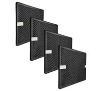 vhbw 4x Filtre à charbon actif remplacement pour Philips FY1413/30 pour purificateur d'air - Filtre à air noir
