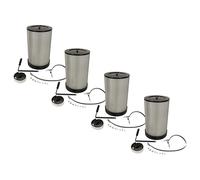 vhbw 4x Filtre à particules fines remplacement pour Metabo 0920016529 pour centrale d'aspiration - particules fines avec brosses de nettoyage