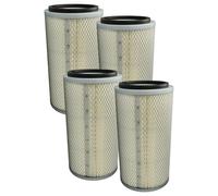 vhbw 4x Filtre cartouche compatible avec ZionAir SB120A 1200L, SB35A 350L, SB420AB 420L cabine de sablage - Filtre en papier avec maillage