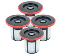 vhbw 4x filtre compatible avec Bosch BKS6111P08, BKS611MALL07, BKS611MALL08, BLS612BLCK01 aspirateur - filtre HEPA noir/blanc/rouge