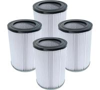vhbw 4x filtre compatible avec Cleancraft DryCAT aspirateur - filtre HEPA noir/blanc