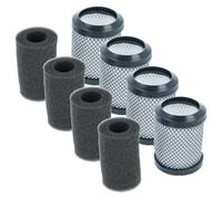 vhbw 4x Filtre compatible avec Hoover H-Free 10 aspirateur - filtre de sortie d'air, gris