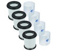 vhbw 4x filtre compatible avec Inse S6P, S6T, S6, N5S, S6 PLUS aspirateur - filtre HEPA noir / blanc