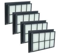 vhbw 4x filtre compatible avec Kärcher SV1802, SV1902, SV7 aspirateur - filtre HEPA noir / blanc