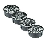 vhbw 4x filtre compatible avec Kärcher T 11/1 Classic HEPA Re!Plast, T 11/1 Classic Re!Plast aspirateur - filtre HEPA noir/blanc