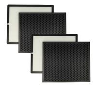 vhbw 4x Filtre compatible avec Levoit LV-PUR131, LV-PUR131S, LV-PUR13 purificateur d'air - filtre HEPA, filtre à charbon actif