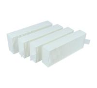 vhbw 4x Filtre compatible avec Neff T58PL6EX2/20, T58PL6EX2/03, T58PL6EX2/02, T58PL6EX2/21 table de cuisson avec hotte intégrée, papier filtre