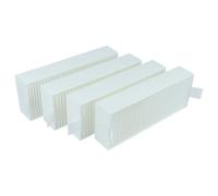 vhbw 4x Filtre compatible avec Siemens ED707FQ25E/03, ED707FQ25E/02, ED707FQ25E/01, ED707FQ25E/20 table de cuisson avec hotte intégrée, papier filtre