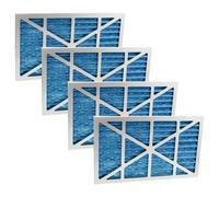 vhbw 4x Filtre compatible avec Sparmax SB-88 cabine de peinture - Filtre de rechange blanc / argenté / bleu