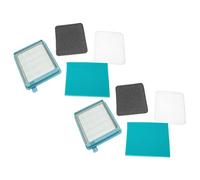 vhbw 4x filtre d'échappement, 2x filtre HEPA, 2x filtre d'entrée du moteur compatible avec Philips PowerPro Compact FC9325, FC9324 aspirateur