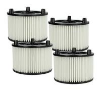 vhbw 4x filtre plissé compatible avec Bosch AdvancedVac 20, UniversalVac 15 aspirateur - blanc