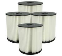 vhbw 4x filtre plissé compatible avec Dirt Devil Platinum Force 390, 499e, 590, 599e, 599e-C, 690, 1099e aspirateur - noir / blanc