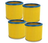 vhbw 4x filtre plissé compatible avec Güde NTS 1250 K aspirateur - bleu / jaune