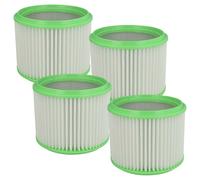 vhbw 4x filtre plissé compatible avec Makita 446, 440 83133B8K, 441, 448, 446LX, 442, 443, 446L, 440, 444, 445 aspirateur - vert / blanc