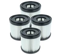 vhbw 4x filtre plissé compatible avec Ryobi PCL734, P3240, PCL733 aspirateur - noir / blanc
