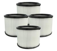 vhbw 4x filtre plissé compatible avec Starmix Energetic APDH-1430, APDM-1430 aspirateur à sec/humide - noir / blanc 3500 cm²