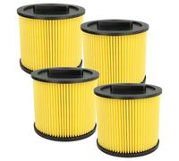 vhbw 4x filtre plissé compatible avec Thomas Studio 1030 aspirateur - jaune / noir