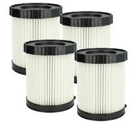 vhbw 4x filtre plissé remplacement pour Bosch 1 600 A01 1RT, 2 608 000 663, 3165140917940 pour aspirateur - blanc