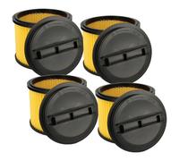 vhbw 4x filtre plissé remplacement pour Einhell 2342175, 23.511.13, 2342167, 23.424.25, 23.421.75, 23.421.67 pour aspirateur - noir / jaune
