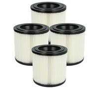 vhbw 4x filtre plissé remplacement pour Kärcher 2.889-219.0 pour aspirateur - noir / blanc, nettoyable