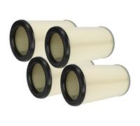 vhbw 4x filtre plissé remplacement pour Kärcher 57310070, 5.731-007.0 pour aspirateur - bleu / argenté / blanc