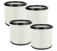 vhbw 4x filtre plissé remplacement pour Starmix FPP 3200, 413525, 4011240413525 pour aspirateur - noir / blanc 3200 cm²