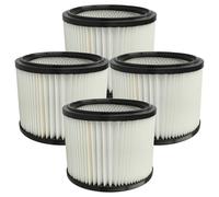 vhbw 4x filtre plissé remplacement pour Starmix FPP 5000 HEPA WS, 460475 pour aspirateur à sec/humide - noir / blanc 5000 cm²