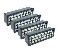 vhbw 4x filtre remplacement pour Bosch 632555, 00794784 pour aspirateur - filtre HEPA noir / blanc