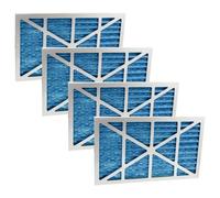 vhbw 4x Filtre remplacement pour Sparmax 3404 pour cabine de peinture - Filtre de rechange blanc / argenté / bleu